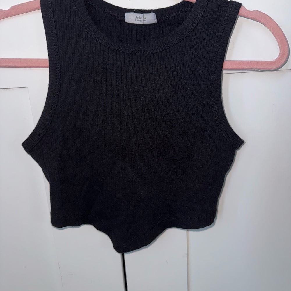 Black crop top